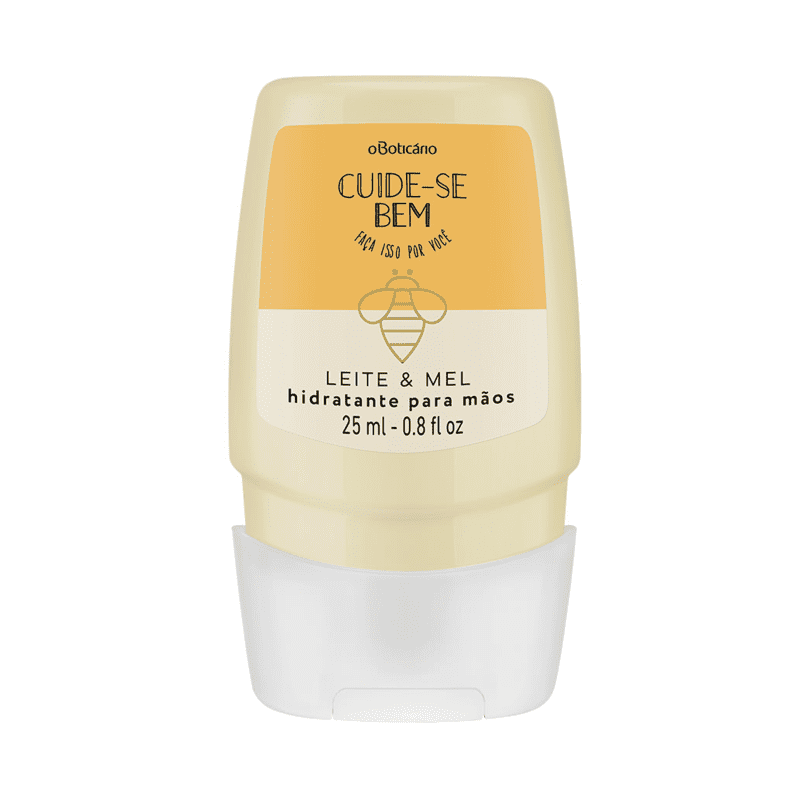 Creme Hidratante Desodorante para Mãos Cuide-se Bem Leite e Mel, 25ml