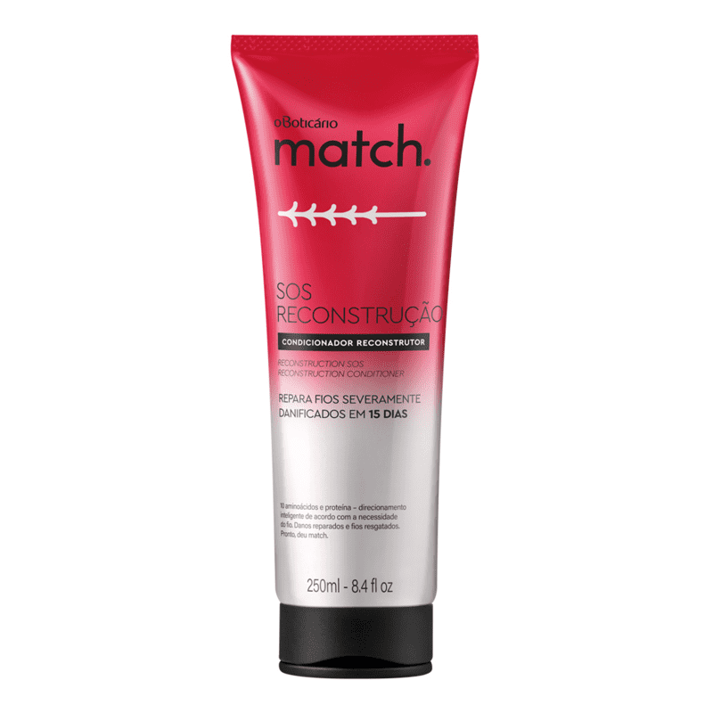 Condicionador Match SOS Reconstrução, 250ml