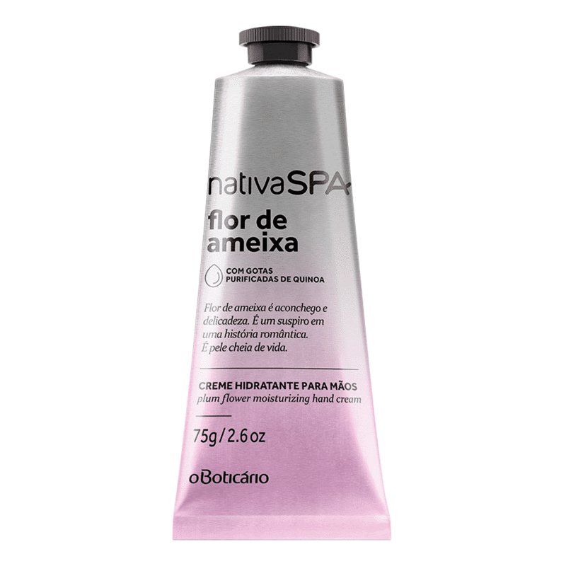 Creme Hidratante para Mãos Desodorante Nativa SPA Flor de Ameixa, 75g