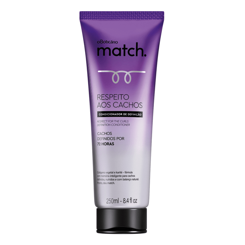 Condicionador Match Respeito aos Cachos, 250ml