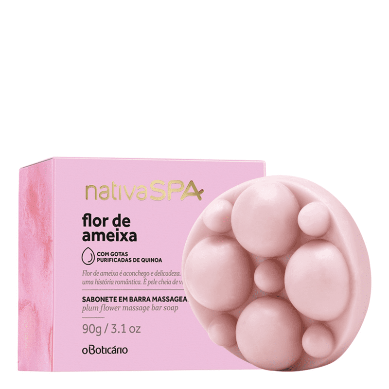 Sabonete em Barra Nativa SPA Flor de Ameixa, 90g