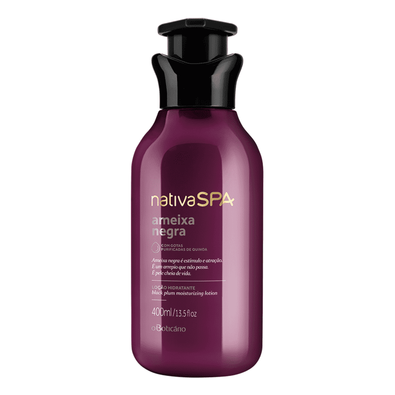 Loção Hidratante Desodorante Corporal Nativa SPA Ameixa Negra, 400ml