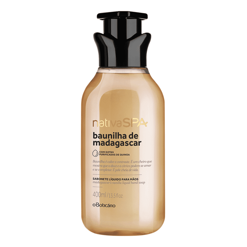 Sabonete Líquido para Mãos Nativa SPA Baunilha, 400ml