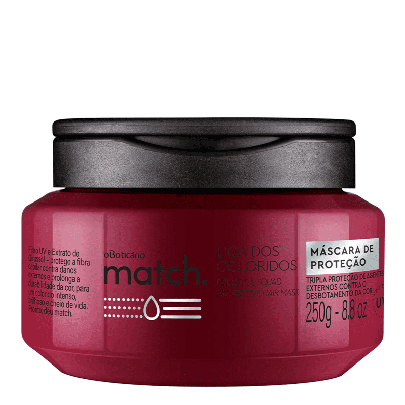 Máscara Capilar Match Liga dos Coloridos, 250g