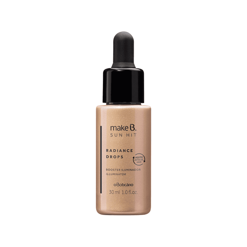 Iluminador Facial Radiance Drops Sun Hit Gold Make B. 30 ml