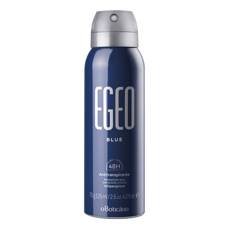 Desodorante Antitranspirante Aerosol Egeo Blue, 75g/125ml