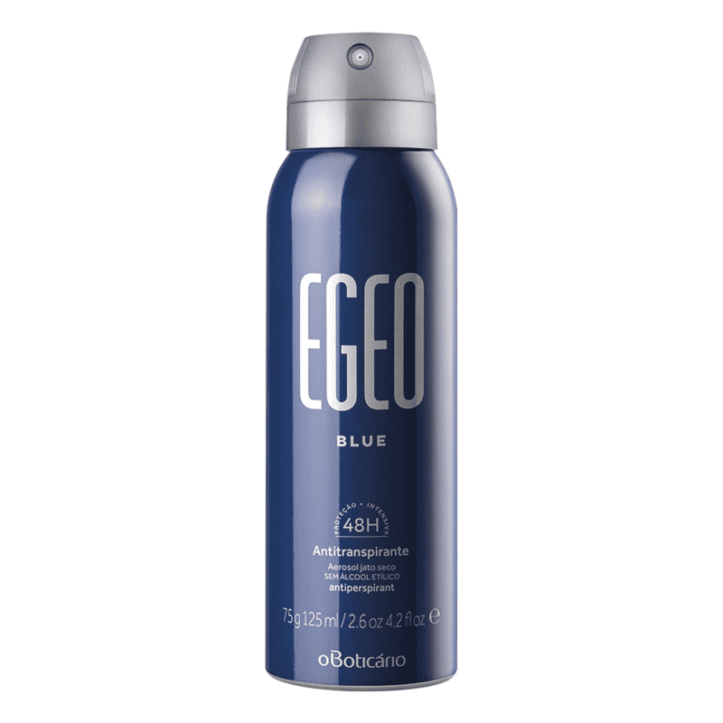 Desodorante Antitranspirante Aerossol Egeo Blue 75g/125ml