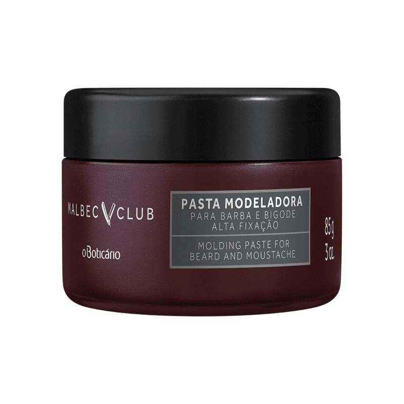 Pasta Modeladora Barba e Bigode Malbec Club, 85g