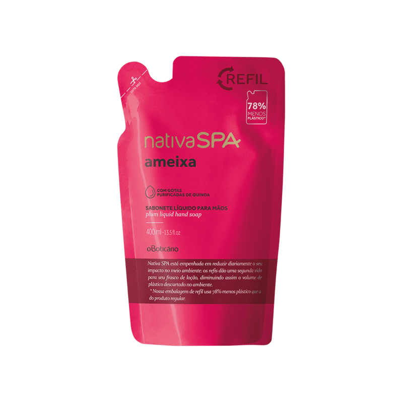 Sabonete Líquido para as Mãos Refil Nativa SPA Ameixa, 400 ml