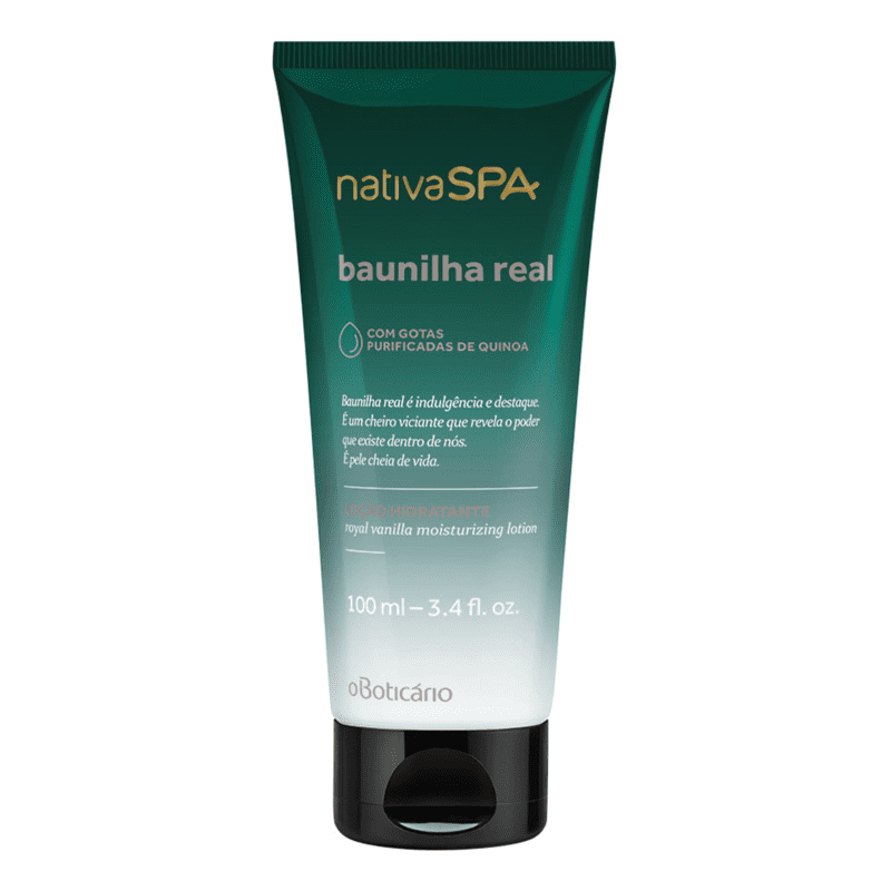 Loção Hidratante Desodorante Corporal Nativa SPA Baunilha Real 100ml