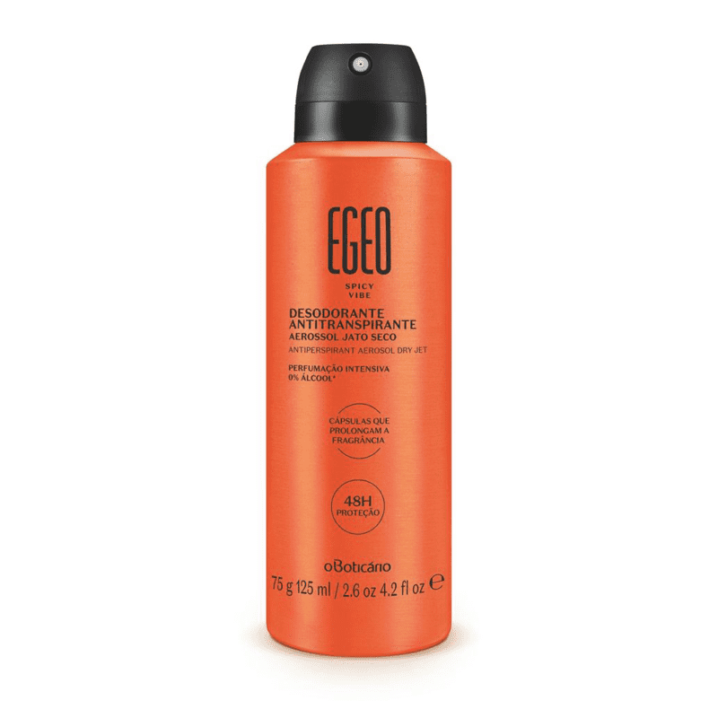 Egeo Spicy Vibe Antitranspirante Desodorante Aerossol, 75 g