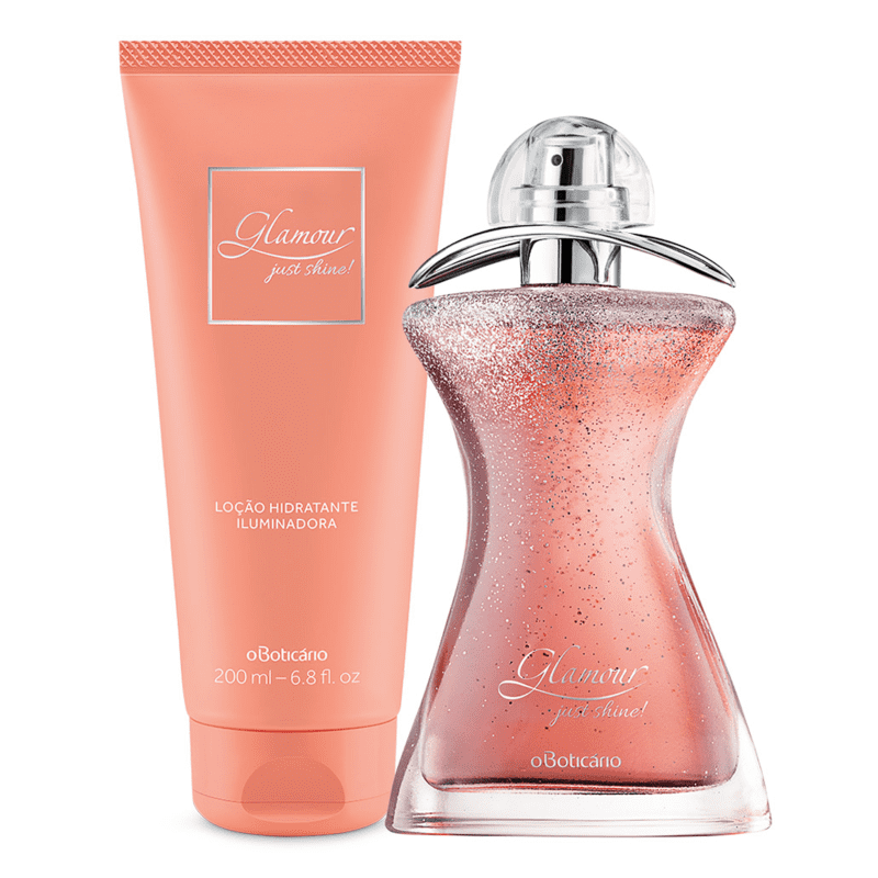 Combo Glamour Just Shine: Desodorante Colônia + Loção Hidratante Desodorante