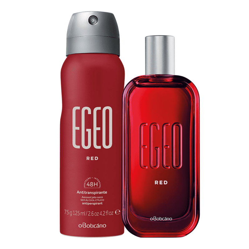Combo Egeo Red: Des. Colônia + Antitranspirante Aerosol