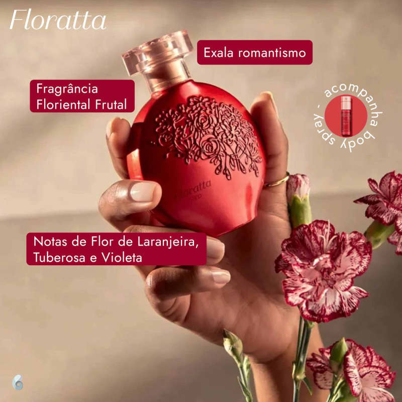 Floratta Rose Desodorante Colônia O Boticário 75ml - Beauty Pharma