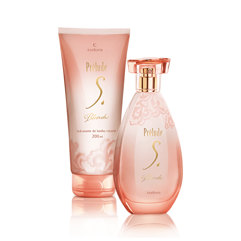 Kit Prélude Blanche Colônia Desodorante + Hidratante de Banho
