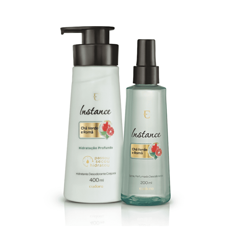 Kit Instance Chá Verde E Romã