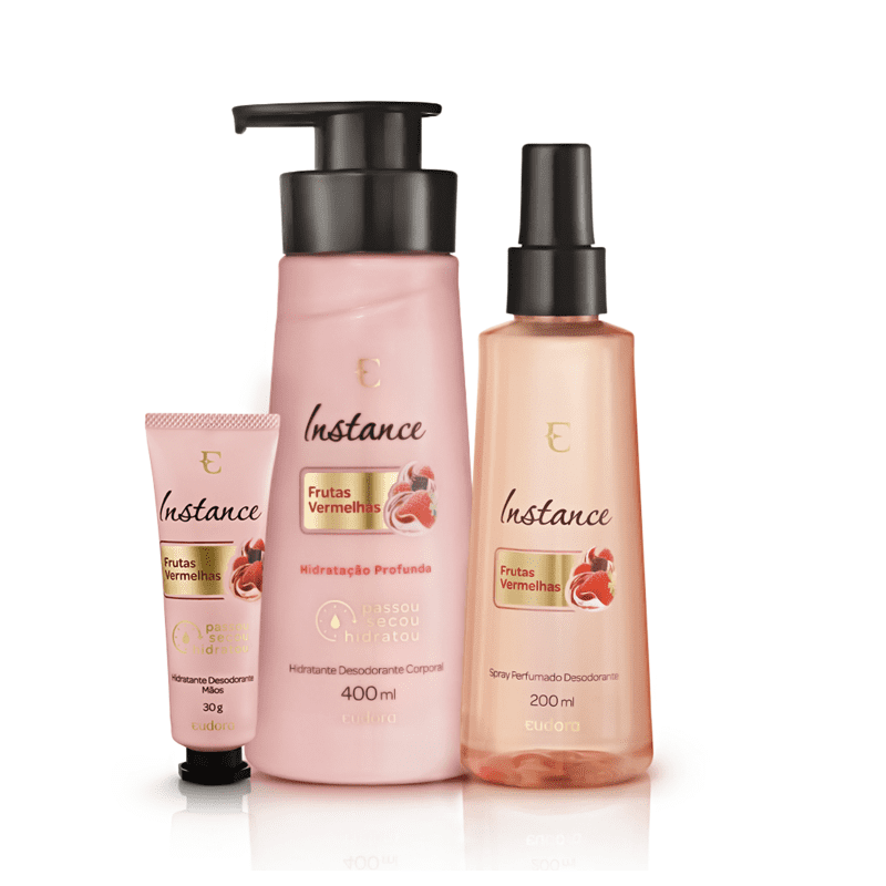 Kit Instance Frutas Vermelhas + Creme Mãos