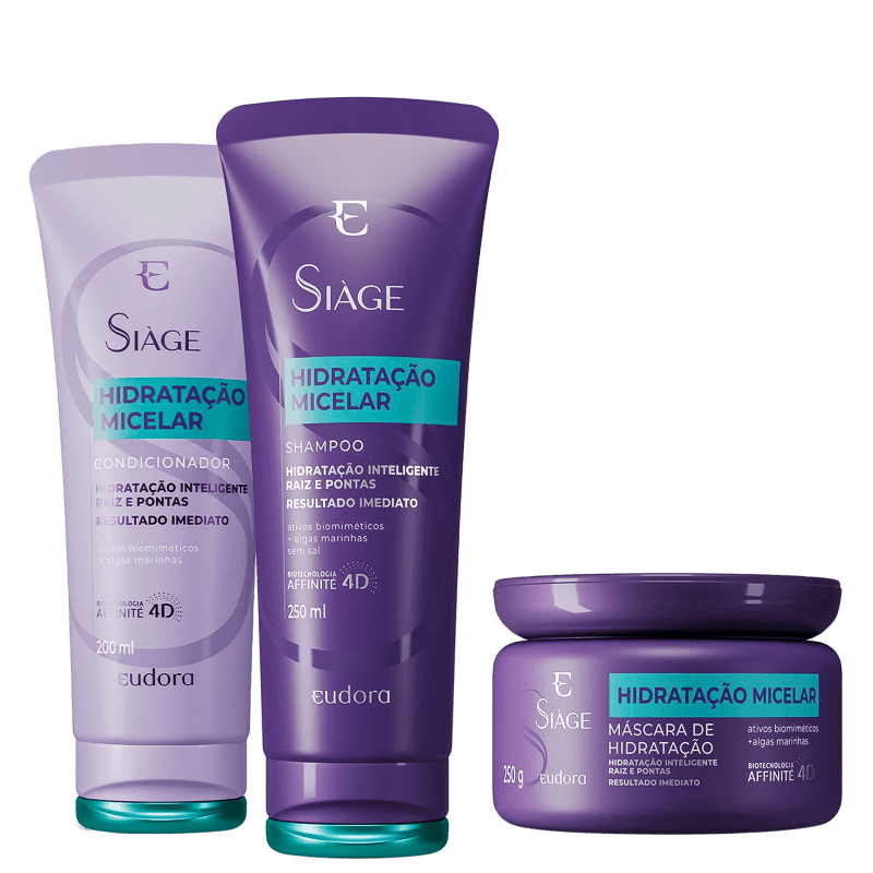Kit Eudora Siàge Hidratação Micelar Trio (3 Produtos) Menor preço em Kit Eudora Siàge Hidratação Micelar Trio (3 Produtos)