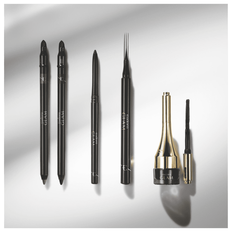 Lápis Kajal com Esfumador Glam Marrom Intenso 1,1g