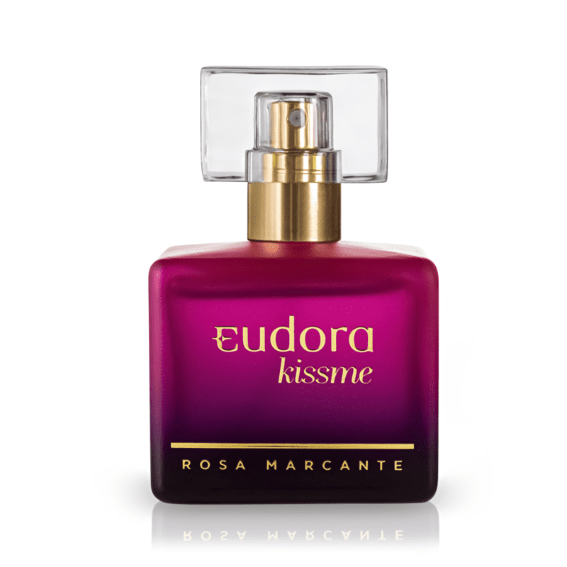 Colônia Desodorante Kiss Me Rosa Marcante 50ml