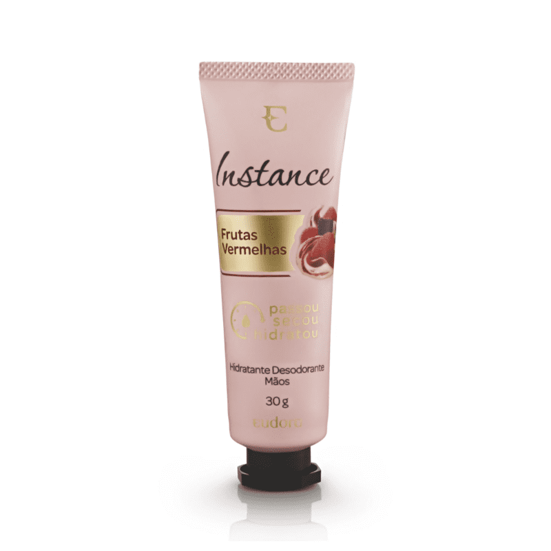 Creme Desodorante Hidratante Mãos Instance Frutas Vermelhas 30g