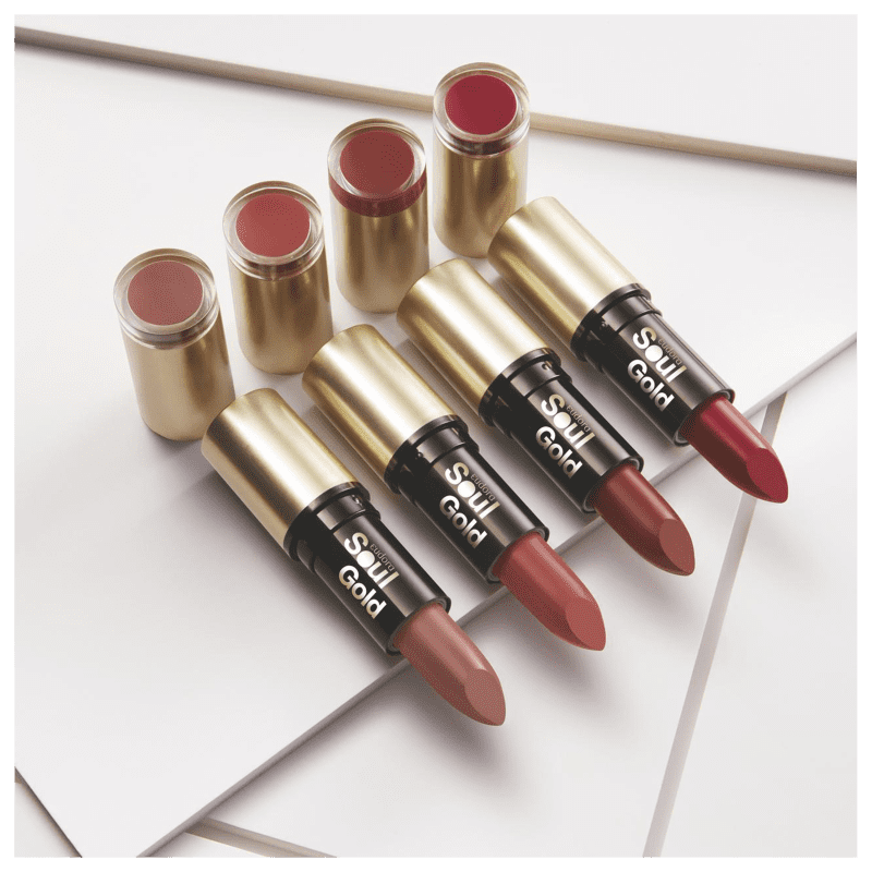Batom Soul Kiss Me Gold Mauve Detalhe 3,5g