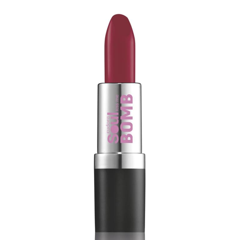 Batom Soul Kiss Me Bomb Semimate Vermelho Escandaloso 3,5g