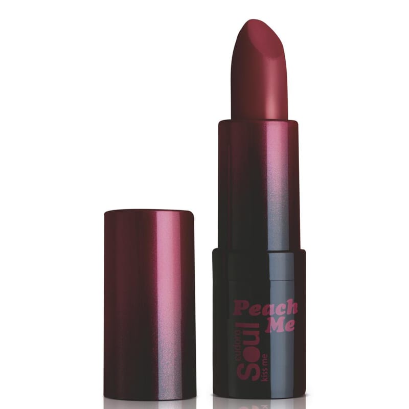 Batom Soul Kiss Me Peach Me Vermelho 3,5g
