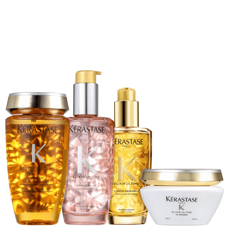 Kit Kérastase Elixir Ultime Quatre (4 Produtos) Menor preço em Kit Kérastase Elixir Ultime Quatre (4 Produtos)