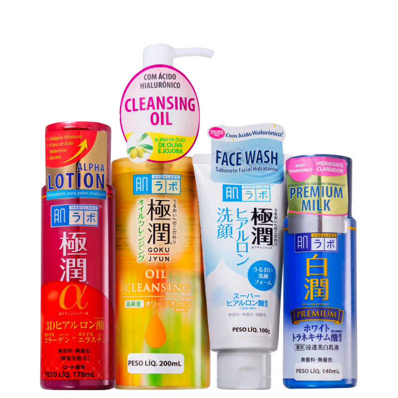 Kit Hada Labo Gokujyun Alpha Shirojyun (4 Produtos)