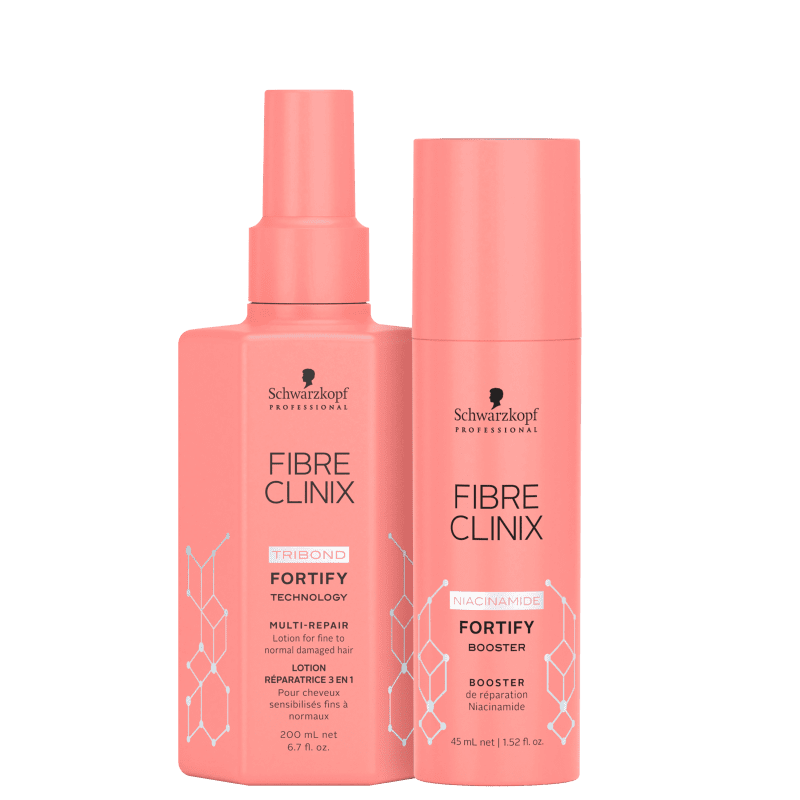 Schwarzkopf Fibre Clinix トリートメントセット Kit Schwarzkopf Fibre Clinix Fortify | Beleza Na Web PRO Pro