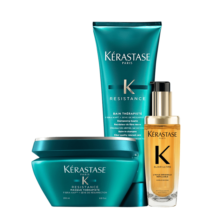 Kérastase ヘアオイル 3本セット Kit Kérastase Résistance Elixir Ultime L'Huile Originale Trio