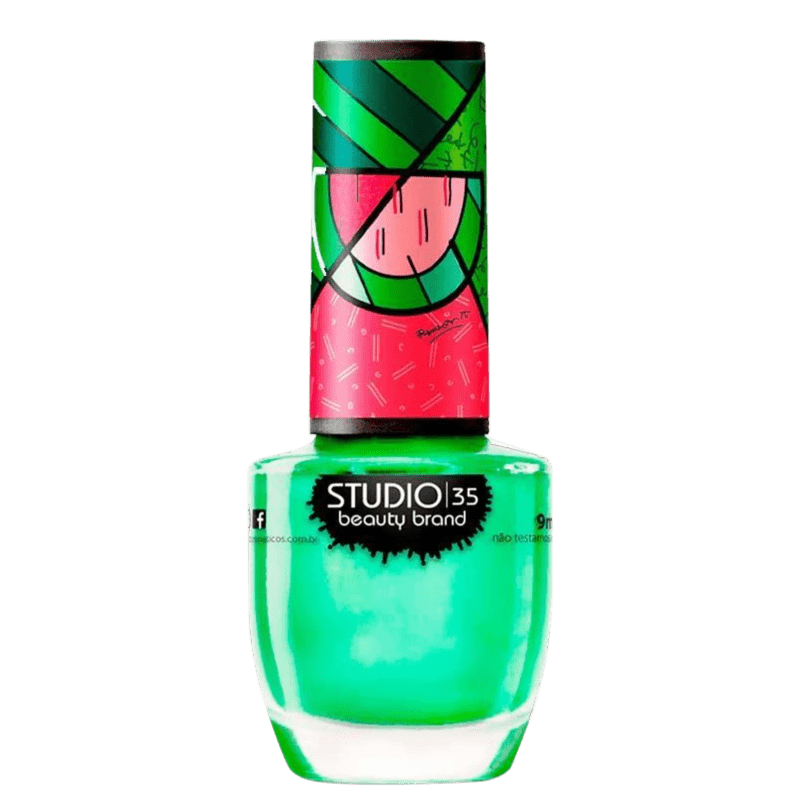 Esmalte Studio 35 Coleção Romero Britto Vegano #xequemate, Mais Vaidosa -  Esmalte Studio 35 Coleção Romero Britto Vegano #xequemate - Studio 35