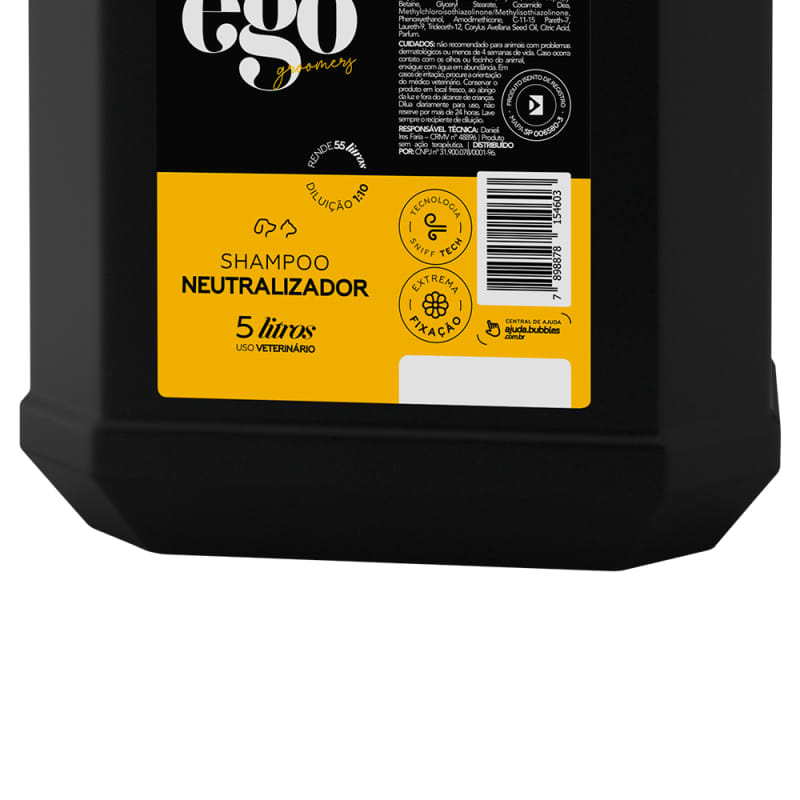 Shampoo Pet Neutralizador De Odores Ego Bubbles