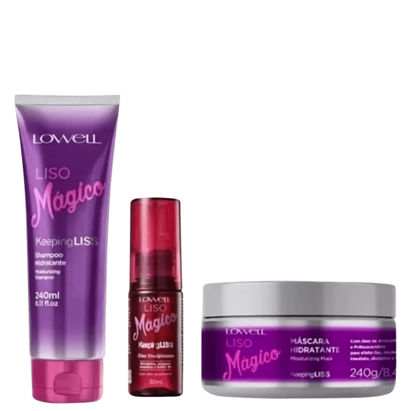 Lowell Liso Mágico Hydratisierende Haarmaske – Für Glattes, Glänzendes Haar & Frizz-Kontrolle (240 G)