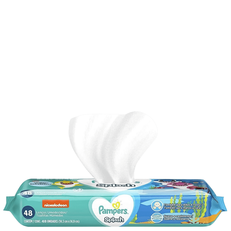 NOVO LENÇO PAMPERS SPLASH (BABY SHARK) 