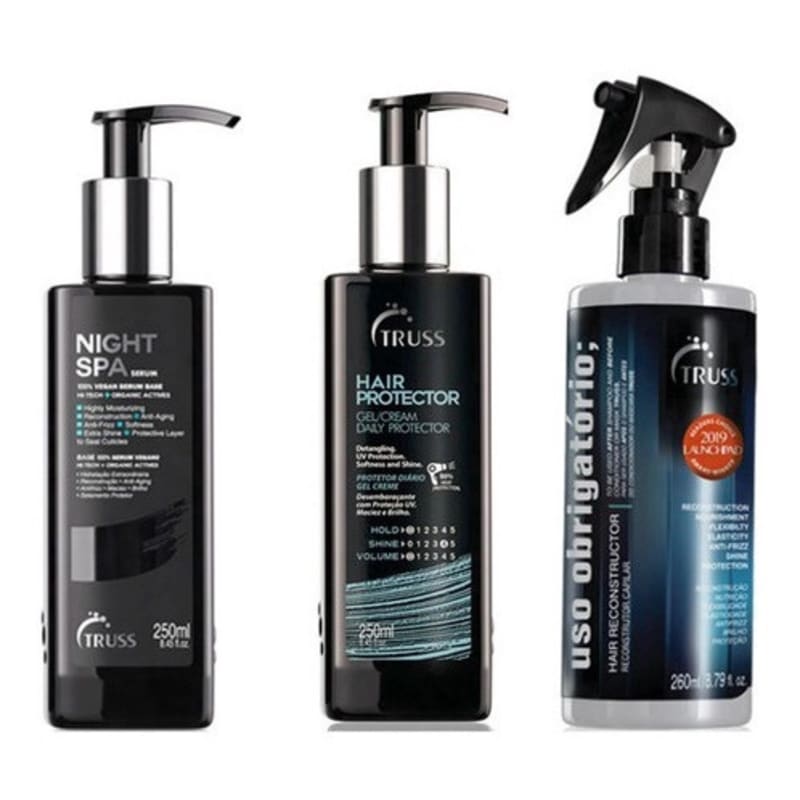 Kit Truss Hair Protector Obrigatório Spa Trio (3 Produtos) Menor preço em Kit Truss Hair Protector Obrigatório Spa Trio (3 Produtos)