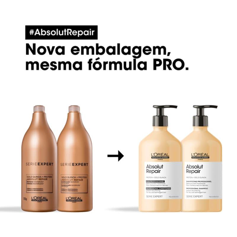 Kit L'Oréal Professionnel Absolut Repair Gold Quinoa + Protein Duo
