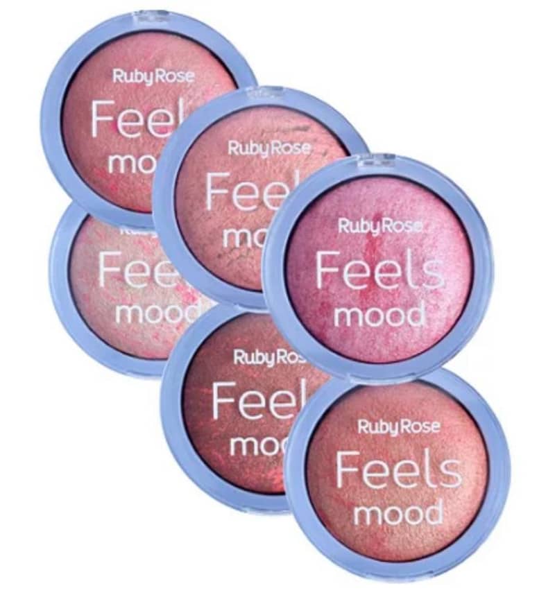 Blush Compacto Ruby Rose Feels Mood Baked | Beleza na Web