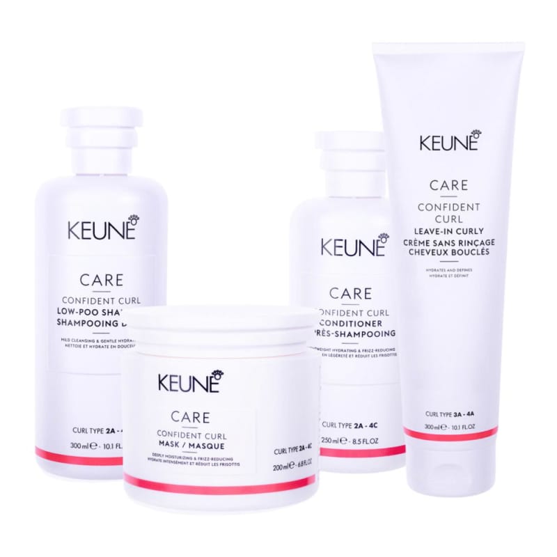 Kit Completo Keune Care Confident Curl Low-Poo 4 Produtos - Leave-in ...