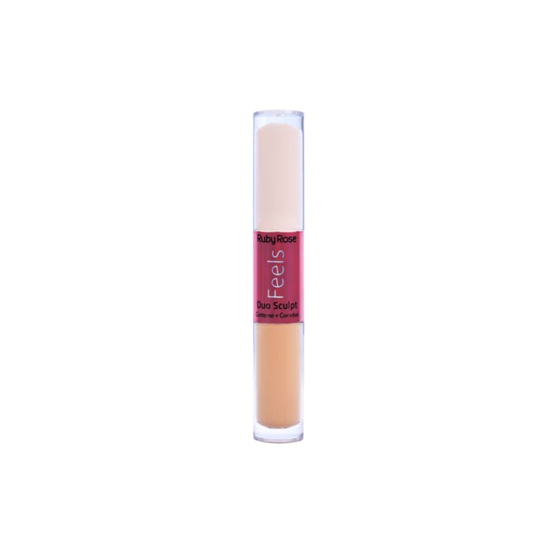 Ruby Rose Feels Duo Sculpt Pudim 20 e Capuccino 10 - Contorno e Corretivo Líquido 10ml Menor preço em Ruby Rose Feels Duo Sculpt Pudim 20 e Capuccino 10 - Contorno e Corretivo Líquido 10ml