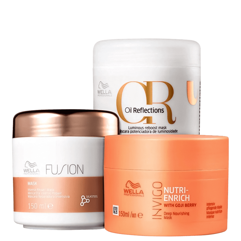 Kit Wella Professionals Trio de Máscaras Capilares (3 Produtos) Menor preço em Kit Wella Professionals Trio de Máscaras Capilares (3 Produtos)