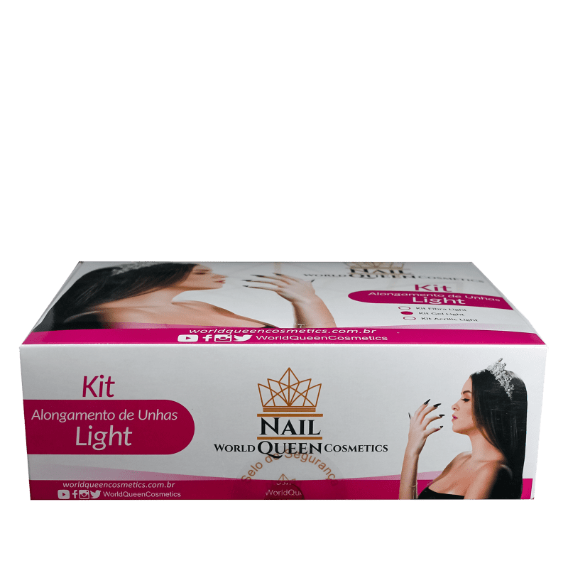 Kit World Queen Nail Queen Fibra Light Beleza na 
