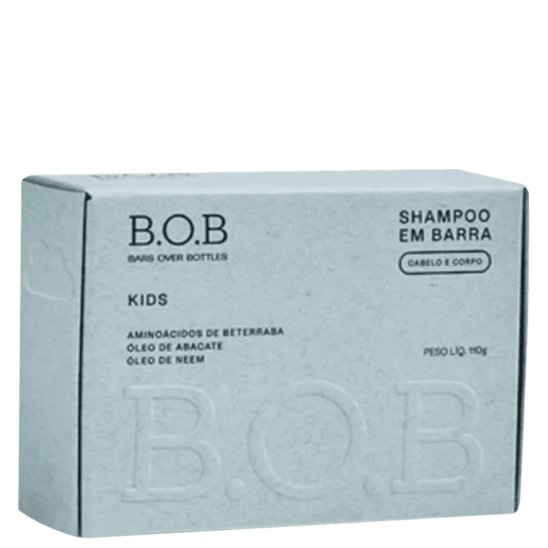 B.O.B Kids Shampoo em Barra 110g