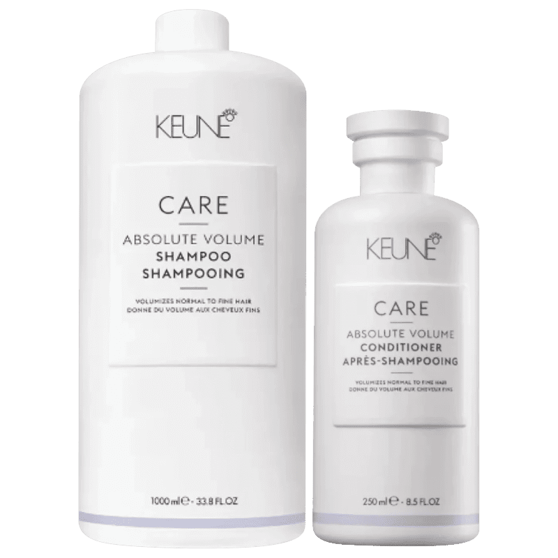 KIT KEUNE CARE ABSOLUTE VOLUME SHAMPOO LITRO E CONDICIONADOR 250ML (2