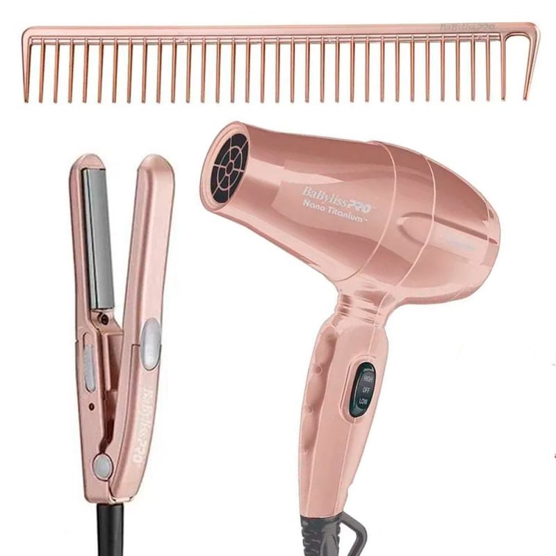 Kit BaByliss Pro Nano Titanium Rose Gold | Beleza na Web