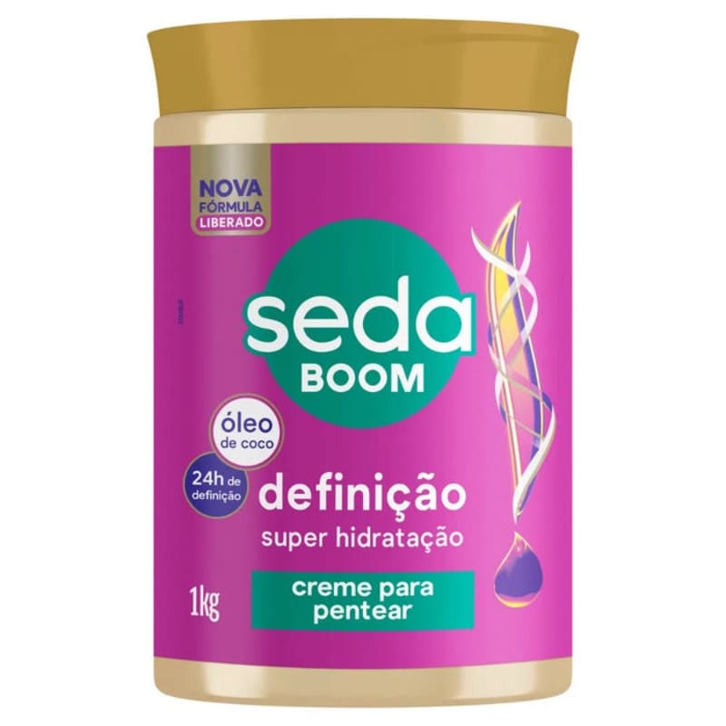 Creme para Pentear Seda Boom Definição com Óleo de Coco | Beleza Na Web