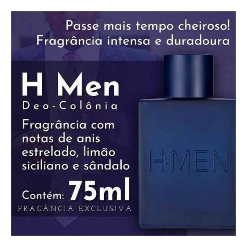 H Men Deo Colônia 75ml - Hinode