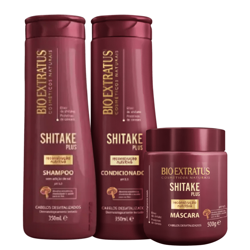 Bio Extratus Kit Shitake - Reconstrução 3 Itens