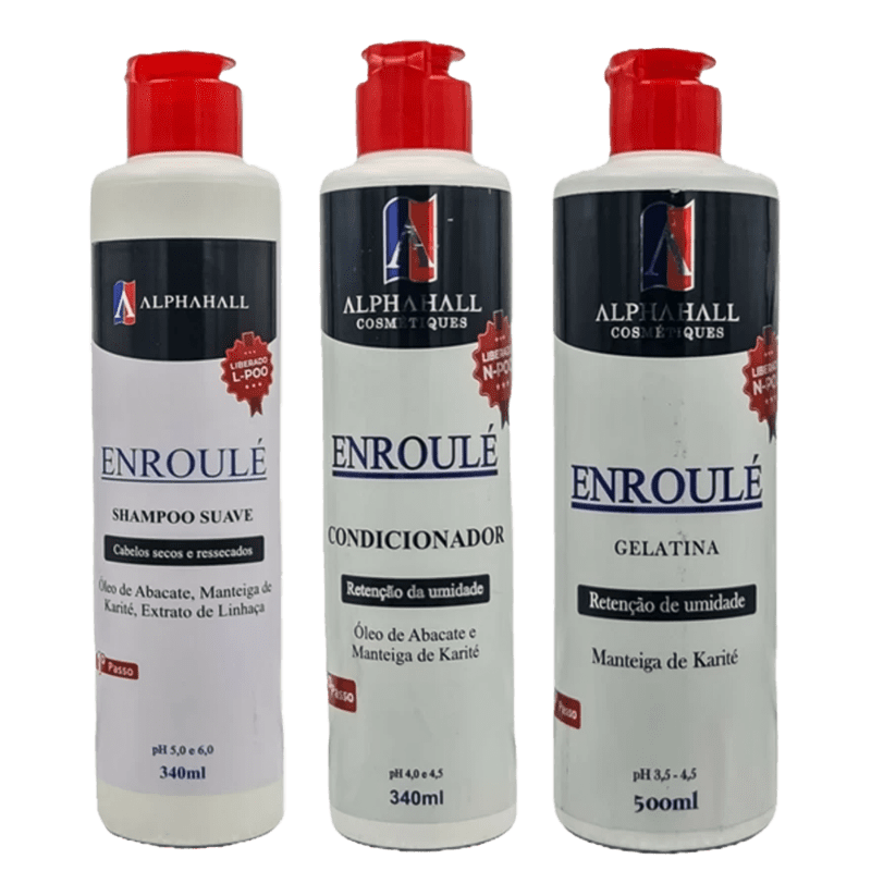AlphaHall Enroulé Liberado Shampoo e Condicionador e Gelatina